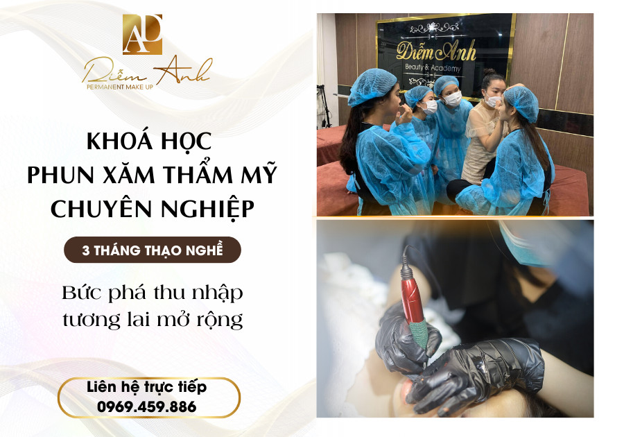 khóa học phun xăm